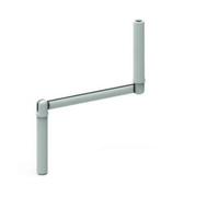 Manivelle profil blanche pour tringle ø12 F301A