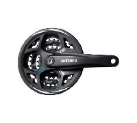 Manivelle SHIMANO ALTUS FC-M311 170mm triple plateaux 22/32/42T avec Garde-Chaîne