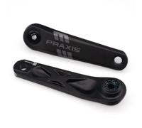 Manivelle type 2 en alliage Praxis Noir 155 mm