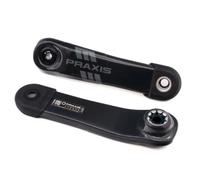 Manivelle type 2 en carbone Praxis Noir