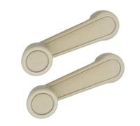 Manivelle vitre Moteur Leve Vitre 1 poignée de lève-vitre de voiture, noire/grise/beige, accessoire universel de remplacement pour vitres de voiture(Beige)