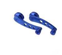 Manivelle vitre Moteur Leve Vitre Lot de 2 lève-vitres universels en alliage d'aluminium pour voiture(Blue)