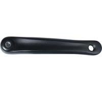 Manivelle Wing gauche, 170mm lg. Alu, noir 4 pans, noir (1 pièce)
