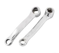 Manivelles E-Bike en Acier pour robuste 127mm Argent Manivelles | Acier haute résistance, construction pour robuste, résiste à la déformation, couleur argent, paire complète