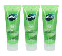 Manix Aqua Aloe Gel Lubrifiant Gel(S) 3x80 ml