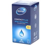 ManixContactPlus-Préservatifultrafin,extralubrifié,avecréservoir.(ref.300394)- préservatif(s) 24 pc(s)