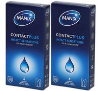 MANIX® Contact Plus Préservatifs ultra-fins, extra lubrifiés Préservatif(S) 2x6 pc(s)