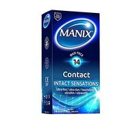 Manix Contact Sensation Intactes Ultra-Fins, Couleur Naturelle, Boite de 14 Préservatifs