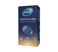Manix Contact Ultra-Fin + Extra Lubrifié 10 Préservatifs