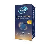 Manix Contact Ultra-Fin + Extra Lubrifié 20 Préservatifs