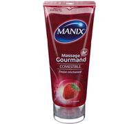 MANIX® Gel de massage gourmand fraise comestible Gel(S) 200 ml