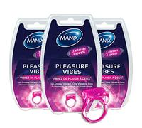 MANIX Lot de 3 Anneaux vibrant Pleasure Vibes 3 Vitesses Rose
