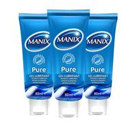 Manix - Lot de 3 Gel Lubrifiant Intime Pure à Base d'eau - 80ml