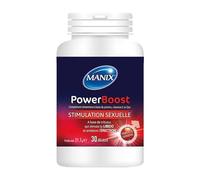Manix Power Boost: Complément Alimentaire (30 Gélules) Stimulant la Libido et l'Erection / A Base de Tribulus, Vitamine C et Zinc