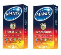 Manix - Préservatifs Tentations - lot de 2 boites de 14