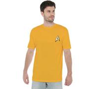 manji-devlin corporation Star Trek Command Uniform W Foil Unisex T Shirt Tricot, Or, L Mixte