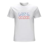 MANJIABAO Law and Order 90s TV Show Drama T Shirt T-Shirt WhiteXL
