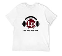 MANJIABAO LP Latin Percussion Logo T-Shirt Black White Mens Tshirt T-Shirt WhiteM
