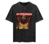 MANJIABAO mixia The Silent Majority Life Sex and Death Ver. 1 Album Cover Mens T Size T-Shirt Black L