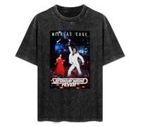 MANJIABAO Saturday Night Fever Nicholas Cage Parody Movie Interesting Movie T-Shirt Black M