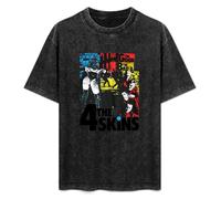 MANJIABAO The 4 Skins The Good The Bad & The 4 Skins T-Shirt Black XL