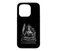 Manjushri Épée de Sagesse Bouddhiste et Lotus Sutra Coque pour iPhone 15 Pro