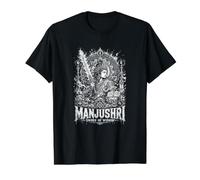 Manjushri Épée de Sagesse Symbole Bouddhiste T-Shirt Graphique avec Valeur, Homme, Noir, XL