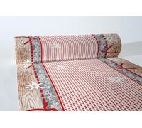 Mank Airlaid - Chemin de table - 40 cm x 24 m - Rouleau de nappe semblable à du tissu - Nappe jetable pratique - 1 pièce - Vue alpin