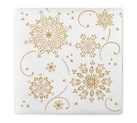 Mank Serviettes de service Airlaid 40 x 40 cm de qualité supérieure, extensibles et absorbantes, idéal pour les fêtes de Noël et les fêtes de l'Avent - 50 pièces - Cristal 40 x 40 cm Weiß