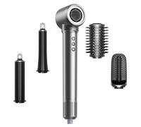 MANKIW Brosse Soufflante 5 en 1, Moteur Brushless 110 000 RPM, Effet Coanda & 500 Millions d’Ions Négatifs, Boucleurs Automatiques 30/38mm, Brosse Lissante & Volumisante, Séchage Rapide, Cadeaux Luxe