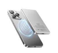 MANKIW Wireless PowerBank Mag-Safe Ultra Slim, Batterie Externe 5000 mAh avec PD 20W Charge Rapide, Magnétique Power Bank Compatible pour iPhone 16/15/14/13/12/Mini/Pro/Pro Max
