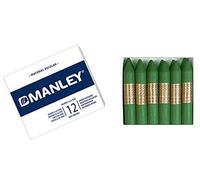 Manley 21 Lot de 12 crayons de cire