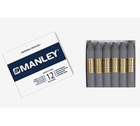 Manley 72 Lot de 12 crayons de cire