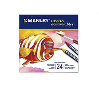 Manley mnq000424 Lot de 24 crayons de cire