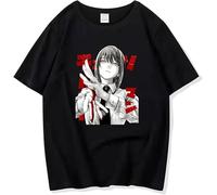 ManManga Cosplay Inspired Pochita T-Shirt Short Sleeve Makima Fashion CasualCosplay Tee Tops for Unisex Manches Courtes(X-Large)