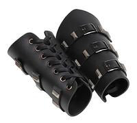 MaNMaNing Brassards Cuir PU Médiéval LARP Rétro Gardes Bras Taille Unique Paire Conception Authentique