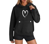 MaNMaNing Capuche Femme Polaire Femme Plaid Valentines Day Mode Cadeau Saint Valentin Cadeau Maman Hoodie Vêtements Sweat Sport Pull Col Roulé Personnalisé