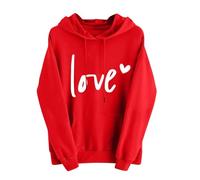 MaNMaNing Capuche Femme Sweet Femme Sweat Polaire Saint Valentin Pull en Laine Idée Cadeau St-Valentin Cadeau St Valentin Enfant Sweatshirts Poncho Polaire Pull Chic Et Elegant