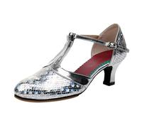 MaNMaNing Chaussures De Danse Latine Femme Chaussure Danse Latine Femme Chaussures De Salon Chaussure Salsa Talons Heels Dance Heels 8Cm