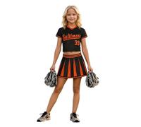 MaNMaNing Costume Carnaval Enfant Déguisement Cheerleader Élégant Cour Danse Cosplay Spectacle Fête pour Filles 3 À 14 Ans Robe Médiévale Déguisement Enfant Fille