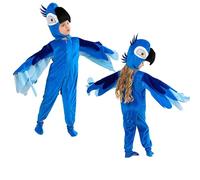 MaNMaNing Costume Carnaval Enfant Perroquet Ara Cosplay Robe Cour Fête Halloween Anniversaire Spectacle Tenue Volatile Tropical Coloré Costume Enfant Garcon 2 15 Ans