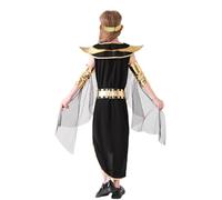 MaNMaNing Costume Carnaval Enfant Pharaon Égypte Tenue Historique Jeu De Rôle Robe Élégante Avec Coiffe Serpent Et Ceinture Dorée Déguisement Enfant Garçon Pharaon