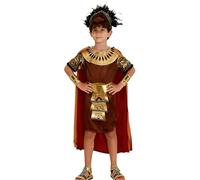 MaNMaNing Costume Carnaval Enfant Romain Guerrier Tunique Avec Cape Et Ceinture Performance Scène Théâtre Déguisement Enfant Garçon Romain