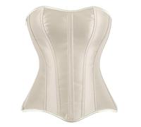 MaNMaNing Costume Carnaval Femme Haut À Zip Noir Satiné Brillant Effet Corset Pour Affiner La Taille Et Galber La Silhouette Cosplay Burlesque Déguisement Femme Carnaval