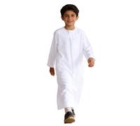 MaNMaNing Costume Enfant Moyen Orient Robe Longue Ethnique Avec Broderies Et Coiffe Traditionnelle Performance Déguisement Enfant Garçon Oriental