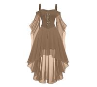 MaNMaNing Costume Femme Carnaval Robe Renaissance Femme Robe Victorienne Costume Moyen Age Princesse Medievale Deguisement Medieval Victorienne Dress Carnaval