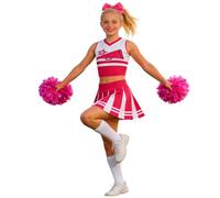 MaNMaNing Déguisement Enfant Fille Costume Cheerleader Élégant Cour Danse Spectacle Fête Sportive Cosplay 3 À 14 Ans Robe Médiévale Déguisement Carnaval Fille