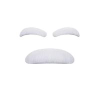 MaNMaNing Déguisement Enfant Garçon Accessoire Barbe Sourcils Gris Autocollants Personne Âgée Vieil Homme Halloween Cosplay Fête Kit Robe Vintage pour Garçons Déguisement Enfant