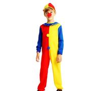 MaNMaNing Déguisement Enfant Garçon Costume Cour Bouffon Drôle Médiéval Halloween Carnaval Élégant Chapeau Accessoire pour 3 À 13 Ans Déguisement Carnaval Enfant