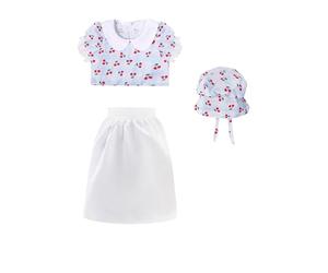 MaNMaNing Déguisement Enfant Patriotique Fête Nationale pour Reconstitution Historique Carnaval Cosplay Tenue pour Garçon Et Fille Déguisement Carnaval Enfant